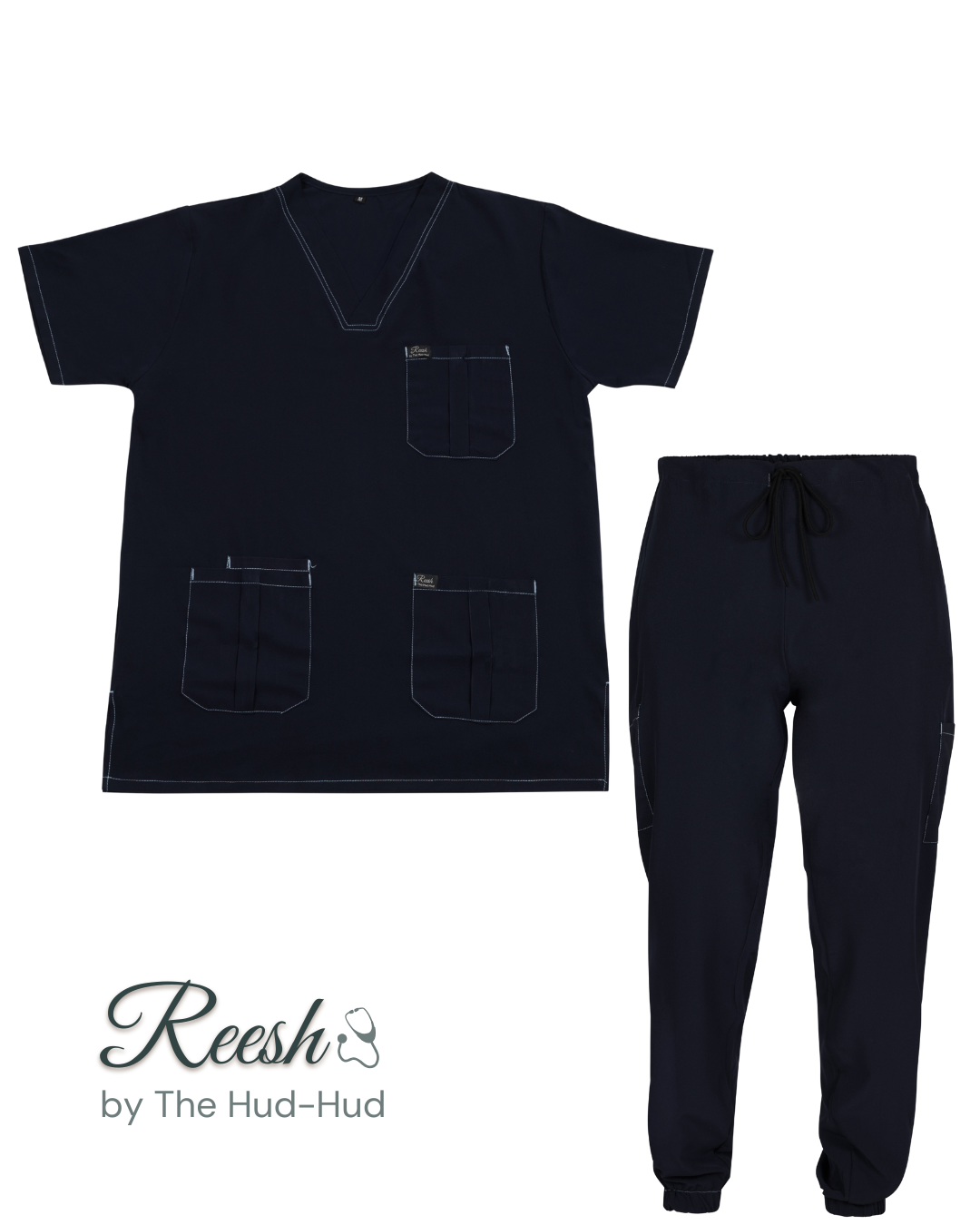 Reesh Midnight Tide Male Scrub Set