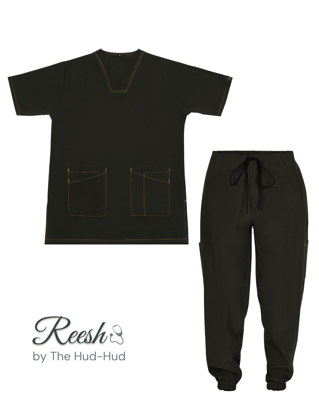 Reesh Emerald Veil Female Scrub Set