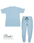 Reesh Celeste Mist Female Scrub Set